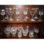 ### withdrawn###A COLLECTION OF MISCELLANEOUS CRYSTAL CUT GLASSES