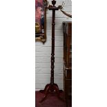 A MODERN MAHOGANY HAT AND COAT STAND