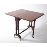 A VICTORIAN MAHOGANY SUTHERLAND TABLE,