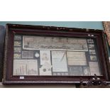 A FRAMED COLLAGE OF FACSIMILE TITANIC AND WHITE STAR LINE MEMORABILIA,