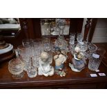 A COLLECTION OF MISCELLANEOUS CUT CRYSTAL AND OTHER GLASS
