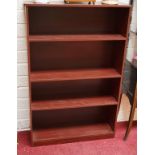 A PAIR OF MODERN OPEN BOOKCASES,