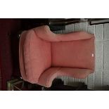 ####WITHDRAWN#####A QUEEN ANNE STYLE WALNUT WINGBACK ARMCHAIR