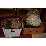 A COLLECTION OF MISCELLANEOUS CLOCK PARTS AND DIALS