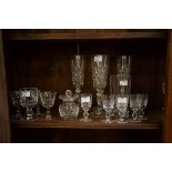 A LARGE COLLECTION OF MISCELLANEOUS CRYSTAL GLASSES