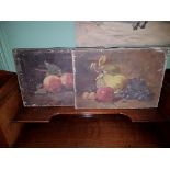 A PAIR OF NINETEENTH CENTURY STILL LIFE PAINTINGS ON CANVAS