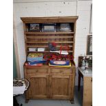 AN OLD IRISH PINE DRESSER