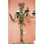 A PAIR OF VERY ATTRACTIVE CAST BRASS WALL LIGHT