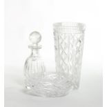 A WATERFORD CRYSTAL CUT CRYSTAL DECANTER