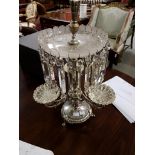 A LATE NINETEENTH CENTURY SILVER PLATED EPERGNE