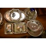 A COLLECTION OF MISCELLANEOUS SILVER PLATEWARE