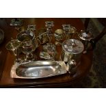 A COLLECTION OF MISCELLANEOUS SILVER PLATE-WARE