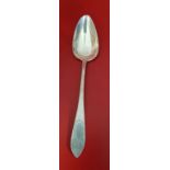 A PROVINCIAL SILVER TABLESPOON