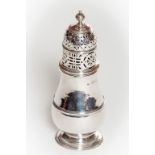 A RARE BRITANNIA STANDARD MARK CASTOR SUGAR SHAKER