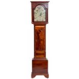 A FINE INLAID MAHOGANY IRISH PROVINCIAL LONGCASE CLOCK