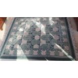 A GOOD HEAVY WOOL RUG,