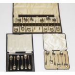 A CASED SET OF SIX CHESTER SILVER COFFEE SPOONS