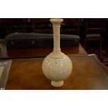 AN UNUSUAL INDIAN BONE VENEERED BOTTLE VASE