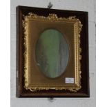 A LATE 19TH CENTURY AND EARLY 20TH CENTURY GILT MIRROR FRAME