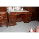 A VICTORIAN WALNUT WASH STAND