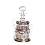 A PIERCED SILVER COASTER OR SYPHON STAND