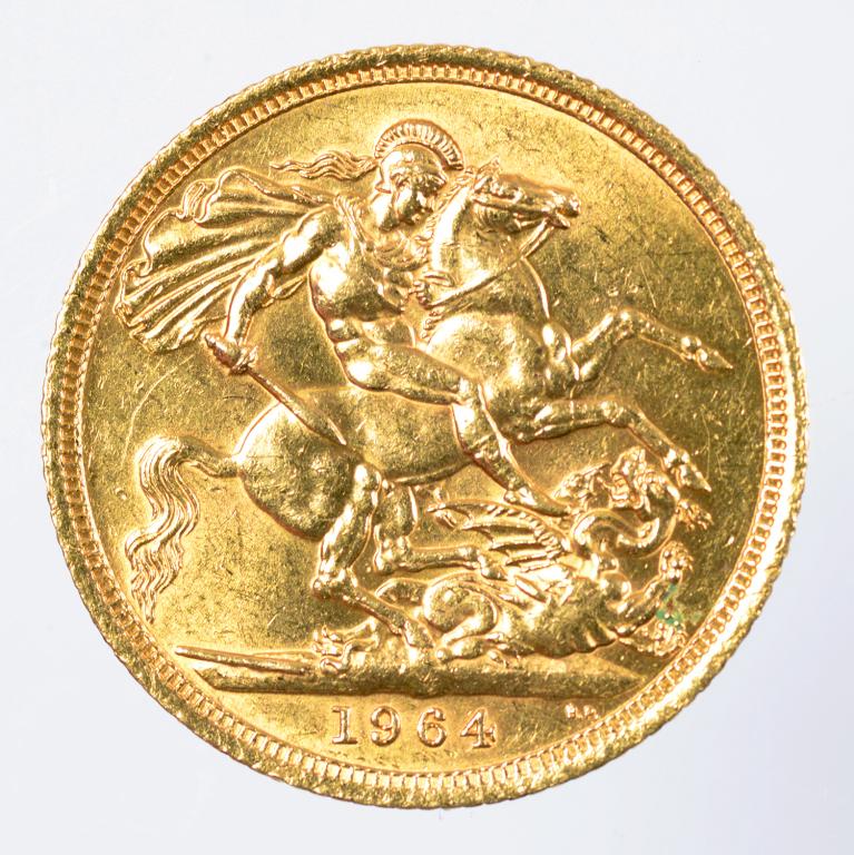 GOLD COIN. SOVEREIGN 1964