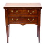 A 19TH CENTURY MAHOGANY LOWBOY