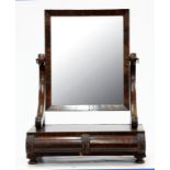 A VICTORIAN MAHOGANY DRESSING MIRROR