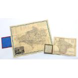 MAPS. THE POST OFFICE MAP OF DORSETSHIRE DEDICATED TO ROWLAND HILL ESQR, WITH ENGRAVED VIEW OF THE