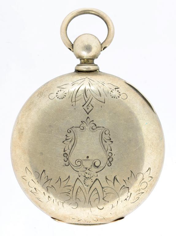 AN AMERICAN WALTHAM WATCH CO SILVER LEVER WATCH, LATE 19TH CENTURY - Image 3 of 4