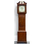A VICTORIAN MAHOGANY AND LINE INLAID THIRTY HOUR LONGCASE CLOCK THE PAINTED DIAL INSCRIBED J. GADSBY
