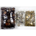 COINS. MISCELLANEOUS PRE DECIMAL PENNIES INCLUDING VICTORIAN, DODECAGONAL THREEPENCES AND SEVERAL