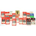 SOCCER. FOOTBALL PROGRAMMES, NOTTINGHAM FOREST, EARLY 1960'S APPROX FIFTY SEVEN AND SEVERAL OTHER