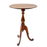 A VICTORIAN MAHOGANY TRIPOD TABLE