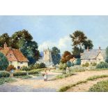 F H TYNDALE (FL EARLY 20TH CENTURY) A BERKSHIRE VILLAGE; A VILLAGE IN SHAKESPEARE'S COUNTRY a