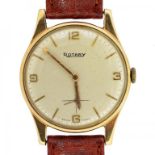 A ROTARY 9CT GOLD GENTLEMAN'S WRISTWATCH, BIRMINGHAM 1960