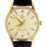 A ROLEX TUDOR TOYAL 9CT GOLD GENTLEMAN'S WRISTWATCH, BIRMINGHAM 1960