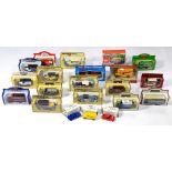 A COLLECTION OF DIECAST MODELS OF YESTERYEAR AND OTHER VINTAGE VANS, BOXED