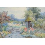 •†THERESA STANNARD, MRS DYER (1898-1947) THE SUMMER HOUSE signed, watercolour, 35 x 50.5cm ++In fine