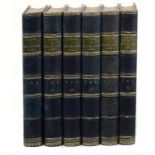 MORRIS (F O) A HISTORY OF BRITISH BIRDS, 1870 4to second edition, six vols, colour plts, half navy