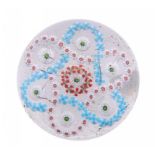 A CLICHY MILLEFIORI PAPERWEIGHT, MID 19TH C 7.7cm diam ++Slightly scratched, pinhead sized surface