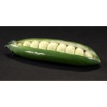 A CHELSEA MODEL OF A GARDEN PEA, C1760 9cm l ++Stalk damaged, one or two small spots of flaking of
