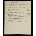 DAVISON, ALEXANDER AND HORATIO, LORD NELSON AN IMPORTANT GROUP OF DAVISON'S PAPERS RELATING TO PRIZE