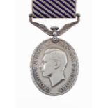 DISTINGUISHED FLYING MEDAL George VI, 550572 SGT J A PATTERSON RAF, British War Medal and Victory