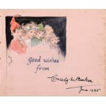 CHILDRENS BOOKS. AN ORIGINAL ILLUSTRATION OF FAIRIES BY CECILY MARY BARKER (1895-1973) signed and