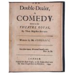 CONGREVE (WILLIAM) THE DOUBLE-DEALER A COMEDY, 1694 4to, first edition, title, epistle, Dryden's