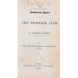 DICKENS (CHARLES) THE POSTHUMOUS PAPERS OF THE PICKWICK CLUB, 1837 8vo, first edition, etched title,