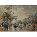 •†ANTOINE BLANCHARD (MARCEL MASSON) (1910-1988) THE ARC DE TRIOMPHE signed, signed again and