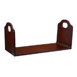 A VICTORIAN MAHOGANY FOLDING BOOK STAND, C1840 with brass hinges, 58cm w ++In good condition with