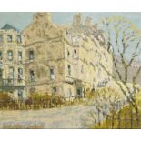 •†DAVID WARD, 20TH CENTURY REGENCY HOUSES signed, oil on board, 37 x 44.5cm ++In fine condition